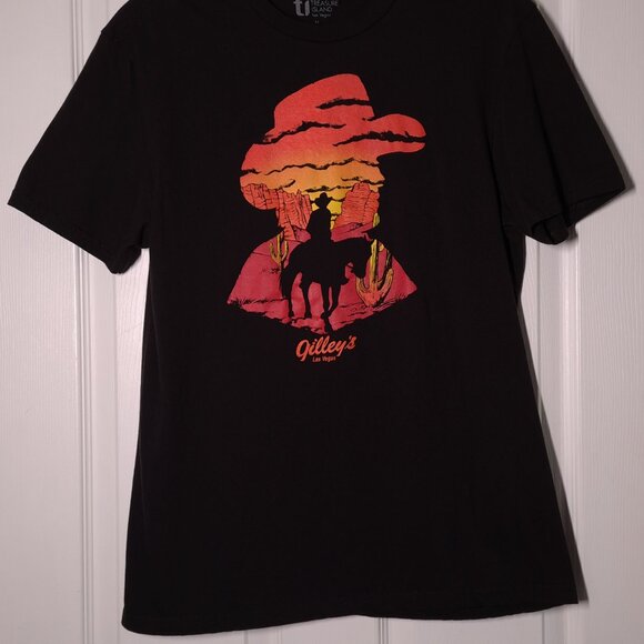 Gilley's Las Vegas USED Shirt (M, Honky-Tonk, Mickey Gilley, Treasure Island) - Picture 6 of 7